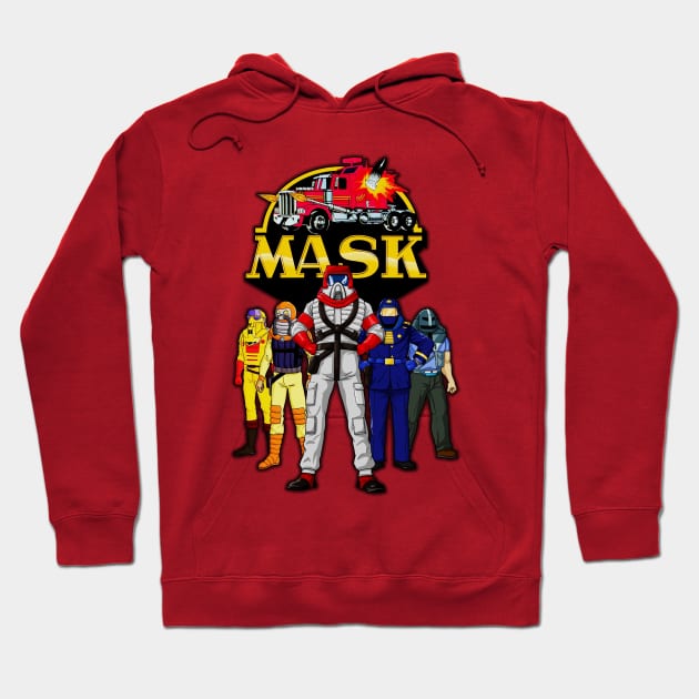 Mask Hoodie by BigOrangeShirtShop